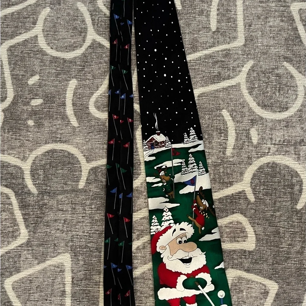 Christmas Santa silk tie